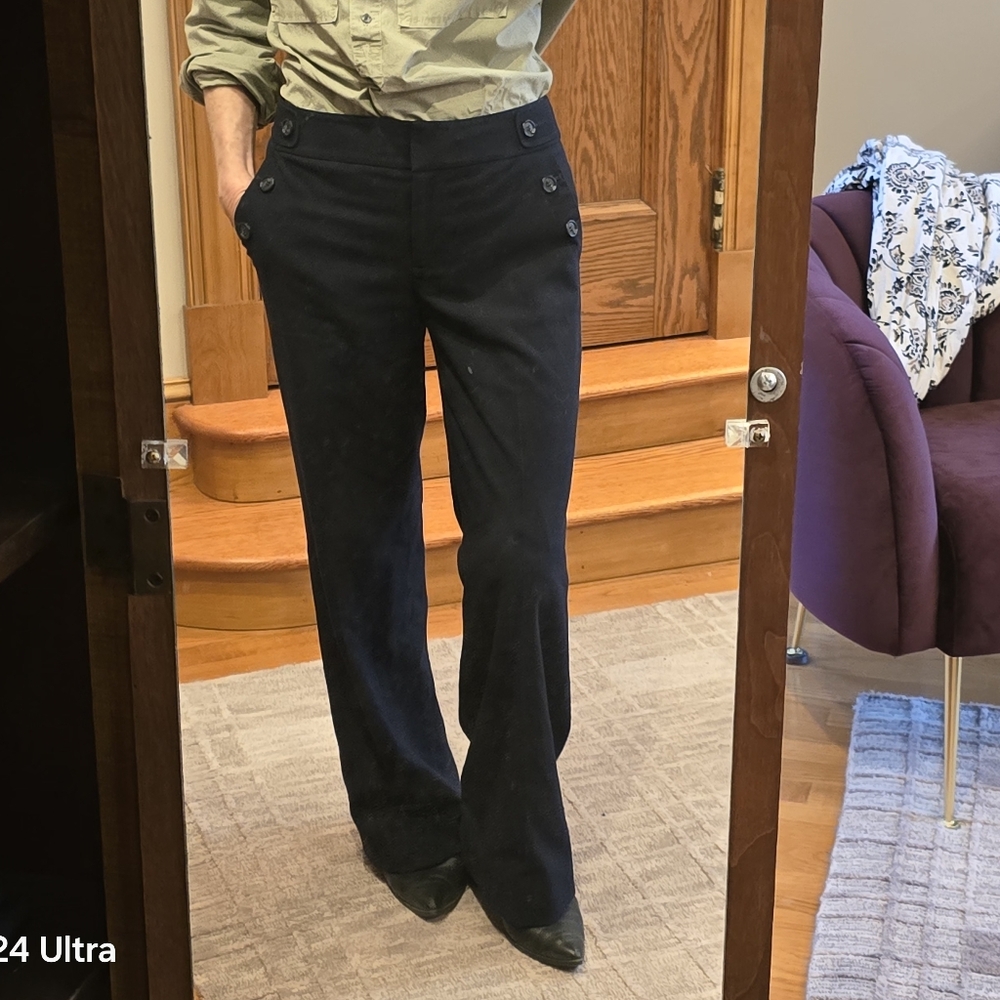 Ann Taylor Navy Signature Fit Pants